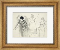 Sketches of Cafe Singers Fine Art Print