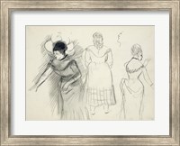 Sketches of Cafe Singers Fine Art Print