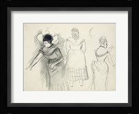 Sketches of Cafe Singers Fine Art Print