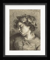 Head of a Sleeping Bacchante Fine Art Print