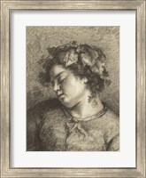 Head of a Sleeping Bacchante Fine Art Print