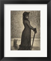 Woman Strolling Fine Art Print