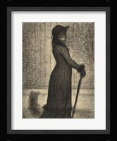 Woman Strolling Fine Art Print