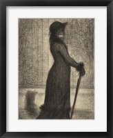 Woman Strolling Fine Art Print
