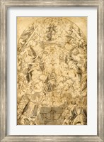 Madonna and Child with Angels Bearing Symbols of the Passion Fine Art Print
