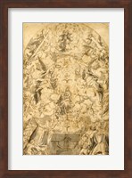 Madonna and Child with Angels Bearing Symbols of the Passion Fine Art Print