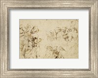 Three Groups of Apostles in a Last Supper Fine Art Print