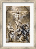 Christ on the Cross with the Virgin Mary Fine Art Print