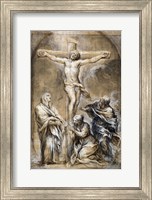 Christ on the Cross with the Virgin Mary Fine Art Print