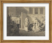 The Lictors Carrying Away the Bodies of the Sons of Brutus Fine Art Print