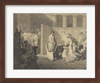 The Lictors Carrying Away the Bodies of the Sons of Brutus Fine Art Print