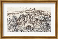 Napoleon at the Battlefield of Eylau Fine Art Print