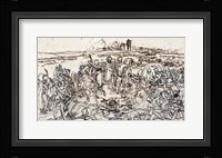 Napoleon at the Battlefield of Eylau Framed Print