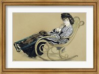 Young Woman in a Rocking Chair, study for the The Last Evening Fine Art Print