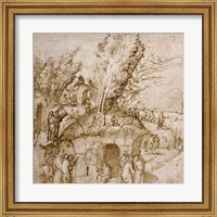 A Thebaid: Monks and Hermits in a Landscape Fine Art Print