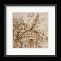 A Thebaid: Monks and Hermits in a Landscape Fine Art Print