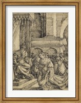 Esther before Ahasuerus - drawing Fine Art Print