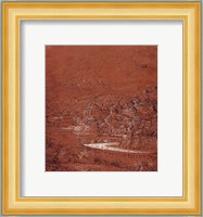 Mountain Landscape with an Imaginary City Fine Art Print