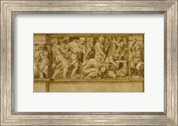 Design for a Frieze with Worshippers Bringing Sacrificial Offerings Fine Art Print