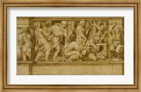 Design for a Frieze with Worshippers Bringing Sacrificial Offerings Fine Art Print