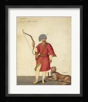 An Azappo Archer with a Cheetah Fine Art Print