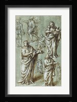 Sheet of Studies of Various Figures Fine Art Print