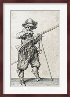 A Soldier on Guard Blowing Out a Match Fine Art Print