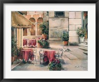 Plaza Cafe Fine Art Print