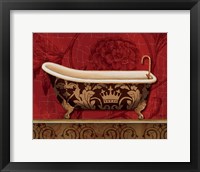 Royal Red Bath II Framed Print