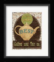 Best Coffee and Tea Framed Print