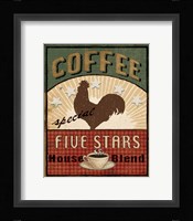 Coffee Blend Label III Framed Print