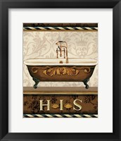 Bourgoisie Bath I Framed Print