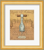 Antique Corkscrew IV Yellow Fine Art Print