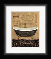 Bain de Monsieur Framed Print