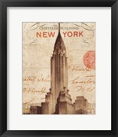 Letter from New York Framed Print