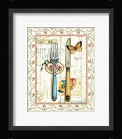 Rose Garden Utensils I Framed Print