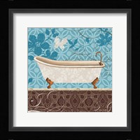 Eco Motif Bath I Framed Print