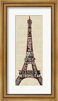 Paris City Words I Fine Art Print