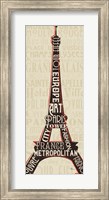 Paris City Words I Fine Art Print
