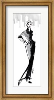 Fifties Fashion III with Red Fine Art Print