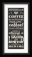 Coffee Lovers II Framed Print