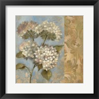 Hydrangea on Soft Blue Framed Print