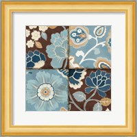 Patchwork Motif Blue II Fine Art Print