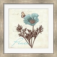Touch of Blue I - Peace Fine Art Print