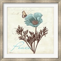 Touch of Blue I - Peace Fine Art Print