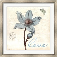 Touch of Blue IV - Love Fine Art Print
