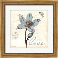 Touch of Blue IV - Love Fine Art Print