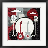 Rock 'n Roll Drums Framed Print