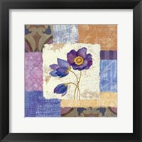 Tiled Poppies I - Purple Fine Art Print