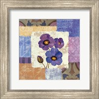 Tiled Poppies II - Purple Fine Art Print